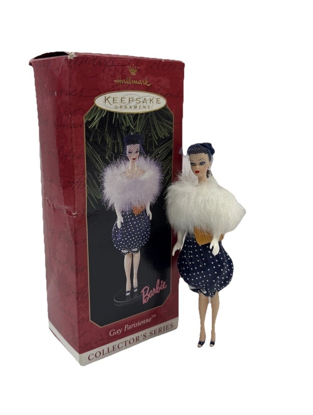 Hallmark Keepsake Barbie Gay Parisienne 1999 Exclusive Christmas Ornament New